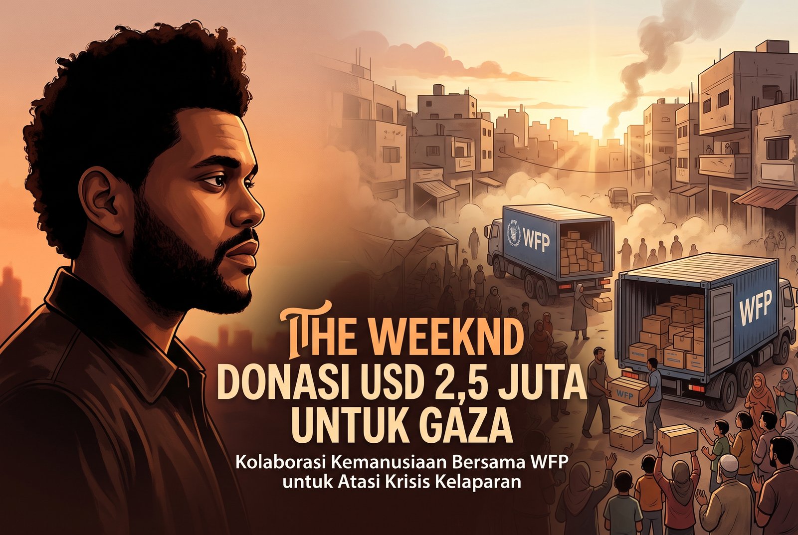The Weeknd dan WFP Bantu Gaza